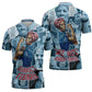 Harriet Tubman Zipper Polo Shirt Newspaper Collage Design We Out Quote Strong Woman Tribute Underground Railroad Legacy - African Pride