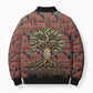 Black Heritage Tree Bomber Puffer Jacket African Root Black History Kente Pattern