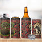 Black Heritage Tree 4 in 1 Can Cooler Tumbler African Root Black History Kente Pattern