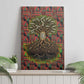 Black Heritage Tree Canvas Wall Art African Root Black History Kente Pattern