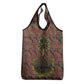 Black Heritage Tree Grocery Bag African Root Black History Kente Pattern