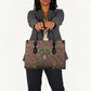 Black Heritage Tree Leather Bag African Root Black History Kente Pattern