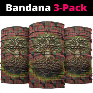 Black Heritage Tree Neck Gaiter African Root Black History Kente Pattern