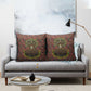 Black Heritage Tree Pillow Cover African Root Black History Kente Pattern
