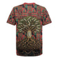 Black Heritage Tree Rugby Jersey African Root Black History Kente Pattern