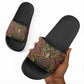 Black Heritage Tree Slide Sandals African Root Black History Kente Pattern