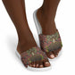 Black Heritage Tree Slide Sandals African Root Black History Kente Pattern