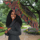 Black Heritage Tree Umbrella African Root Black History Kente Pattern