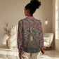 Black Heritage Tree Women Casual Shirt African Root Black History Kente Pattern
