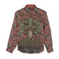 Black Heritage Tree Women Casual Shirt African Root Black History Kente Pattern