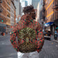 Black Heritage Tree Zip Hoodie African Root Black History Kente Pattern