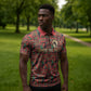 Black Heritage Tree Zipper Polo Shirt African Root Black History Kente Pattern