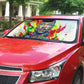 MLK Black Excellence Auto Sun Shade Martin Luther King Jr Colorful Abstract Watercolor