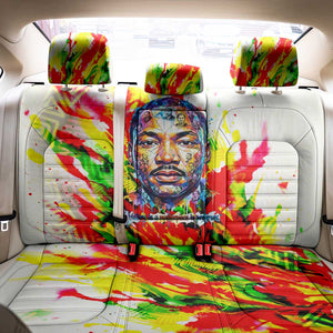MLK Black Excellence Back Car Seat Cover Martin Luther King Jr Colorful Abstract Watercolor