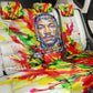 MLK Black Excellence Back Car Seat Cover Martin Luther King Jr Colorful Abstract Watercolor