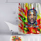 MLK Black Excellence Bathroom Set Martin Luther King Jr Colorful Abstract Watercolor