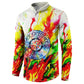 MLK Black Excellence Button Sweatshirt Martin Luther King Jr Colorful Abstract Watercolor