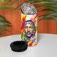 MLK Black Excellence 4 in 1 Can Cooler Tumbler Martin Luther King Jr Colorful Abstract Watercolor