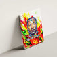 MLK Black Excellence Canvas Wall Art Martin Luther King Jr Colorful Abstract Watercolor