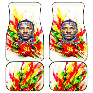 MLK Black Excellence Car Mats Martin Luther King Jr Colorful Abstract Watercolor