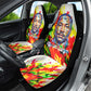 MLK Black Excellence Car Seat Cover Martin Luther King Jr Colorful Abstract Watercolor