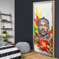 MLK Black Excellence Door Cover Martin Luther King Jr Colorful Abstract Watercolor