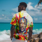 MLK Black Excellence Hawaiian Shirt Martin Luther King Jr Colorful Abstract Watercolor