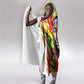 MLK Black Excellence Hooded Blanket Martin Luther King Jr Colorful Abstract Watercolor