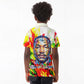 MLK Black Excellence Kid Polo Shirt Martin Luther King Jr Colorful Abstract Watercolor