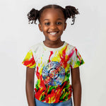 MLK Black Excellence Kid T shirt Martin Luther King Jr Colorful Abstract Watercolor