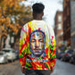 MLK Black Excellence Long Sleeve Shirt Martin Luther King Jr Colorful Abstract Watercolor