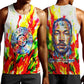 MLK Black Excellence Men Tank Top Martin Luther King Jr Colorful Abstract Watercolor