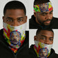 MLK Black Excellence Neck Gaiter Martin Luther King Jr Colorful Abstract Watercolor