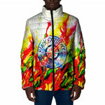 MLK Black Excellence Padded Jacket Martin Luther King Jr Colorful Abstract Watercolor