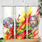 MLK Black Excellence Skinny Tumbler Martin Luther King Jr Colorful Abstract Watercolor