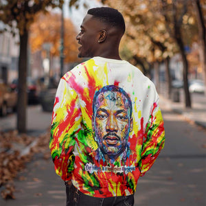 MLK Black Excellence Sweatshirt Martin Luther King Jr Colorful Abstract Watercolor