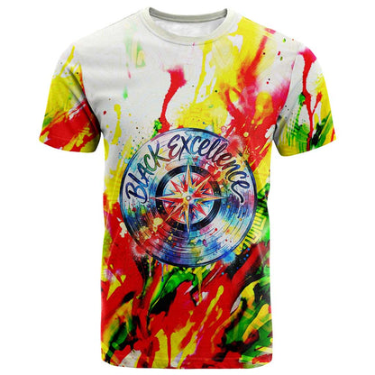 MLK Black Excellence T shirt Martin Luther King Jr Colorful Abstract Watercolor