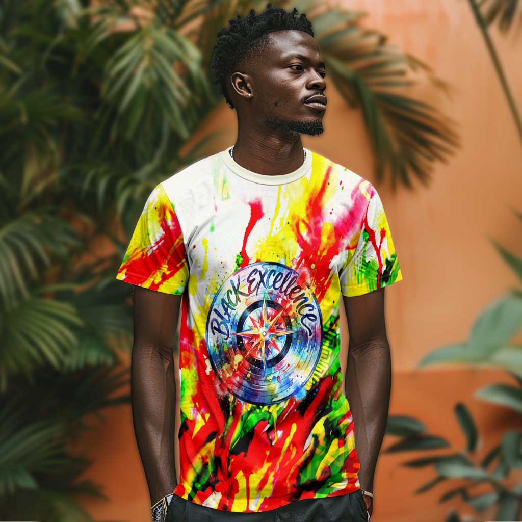 MLK Black Excellence T shirt Martin Luther King Jr Colorful Abstract Watercolor