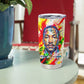 MLK Black Excellence Tumbler Cup Martin Luther King Jr Colorful Abstract Watercolor