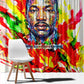MLK Black Excellence Window Curtain Martin Luther King Jr Colorful Abstract Watercolor