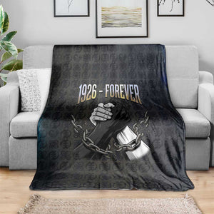 1926 Forever Black History Month Blanket Broken Chains Freedom Adinkra Symbol