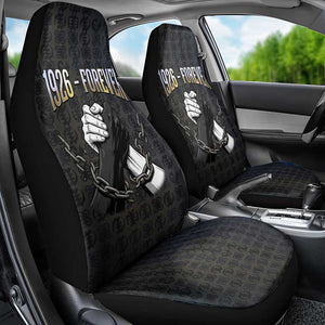 1926 Forever Black History Month Car Seat Cover Broken Chains Freedom Adinkra Symbol