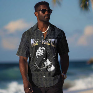 1926 Forever Black History Month Hawaiian Shirt Broken Chains Freedom Adinkra Symbol