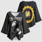 1926 Forever Black History Month Kimono Sleeve Blouse Broken Chains Freedom Adinkra Symbol