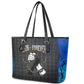 1926 Forever Black History Month Leather Tote Bag Broken Chains Freedom Adinkra Symbol