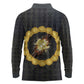 1926 Forever Black History Month Long Sleeve Polo Shirt Broken Chains Freedom Adinkra Symbol