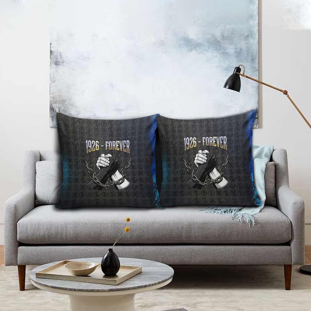 1926 Forever Black History Month Pillow Cover Broken Chains Freedom Adinkra Symbol