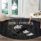1926 Forever Black History Month Round Carpet Broken Chains Freedom Adinkra Symbol