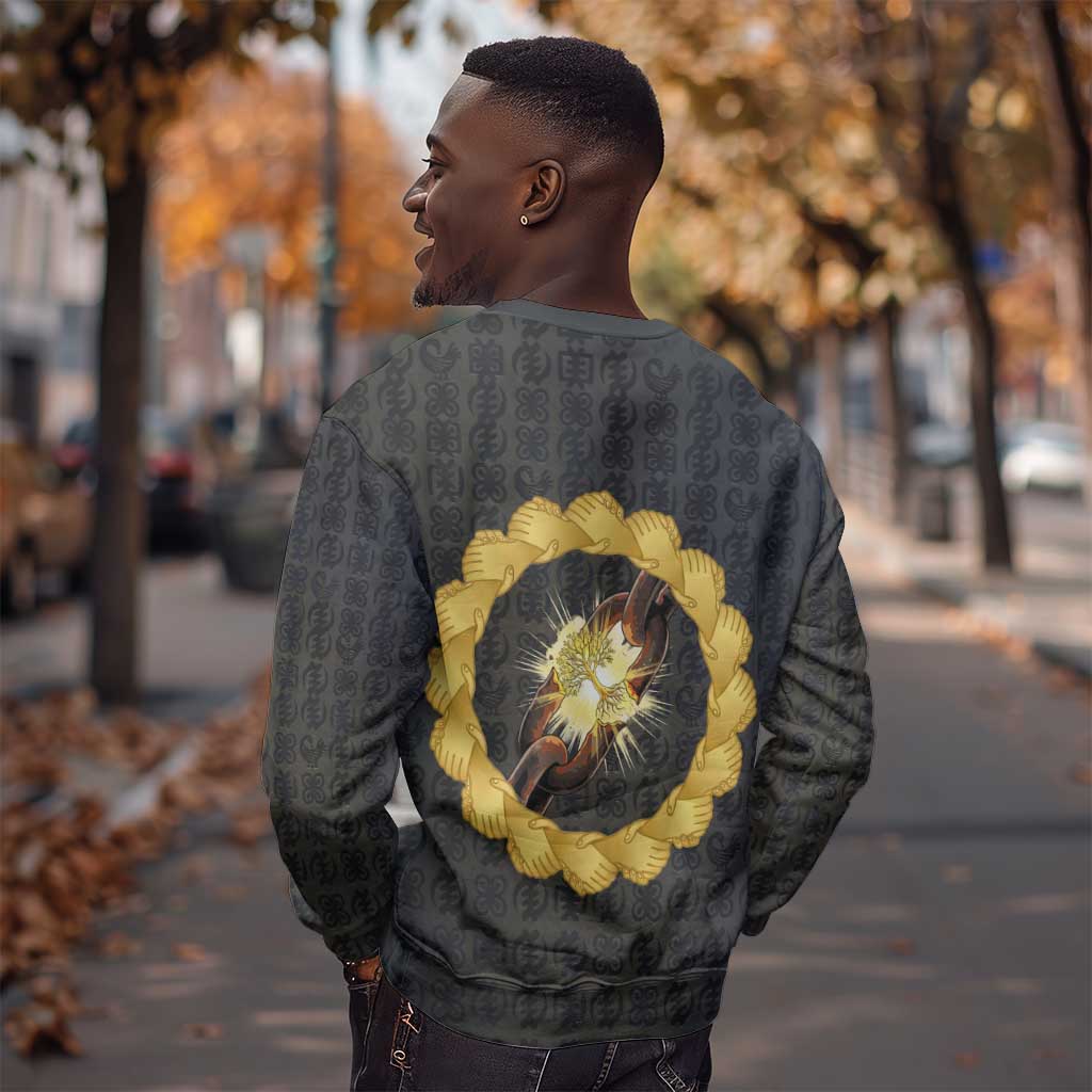 1926 Forever Black History Month Sweatshirt Broken Chains Freedom Adinkra Symbol