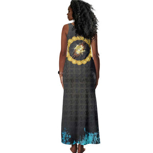 1926 Forever Black History Month Tank Maxi Dress Broken Chains Freedom Adinkra Symbol